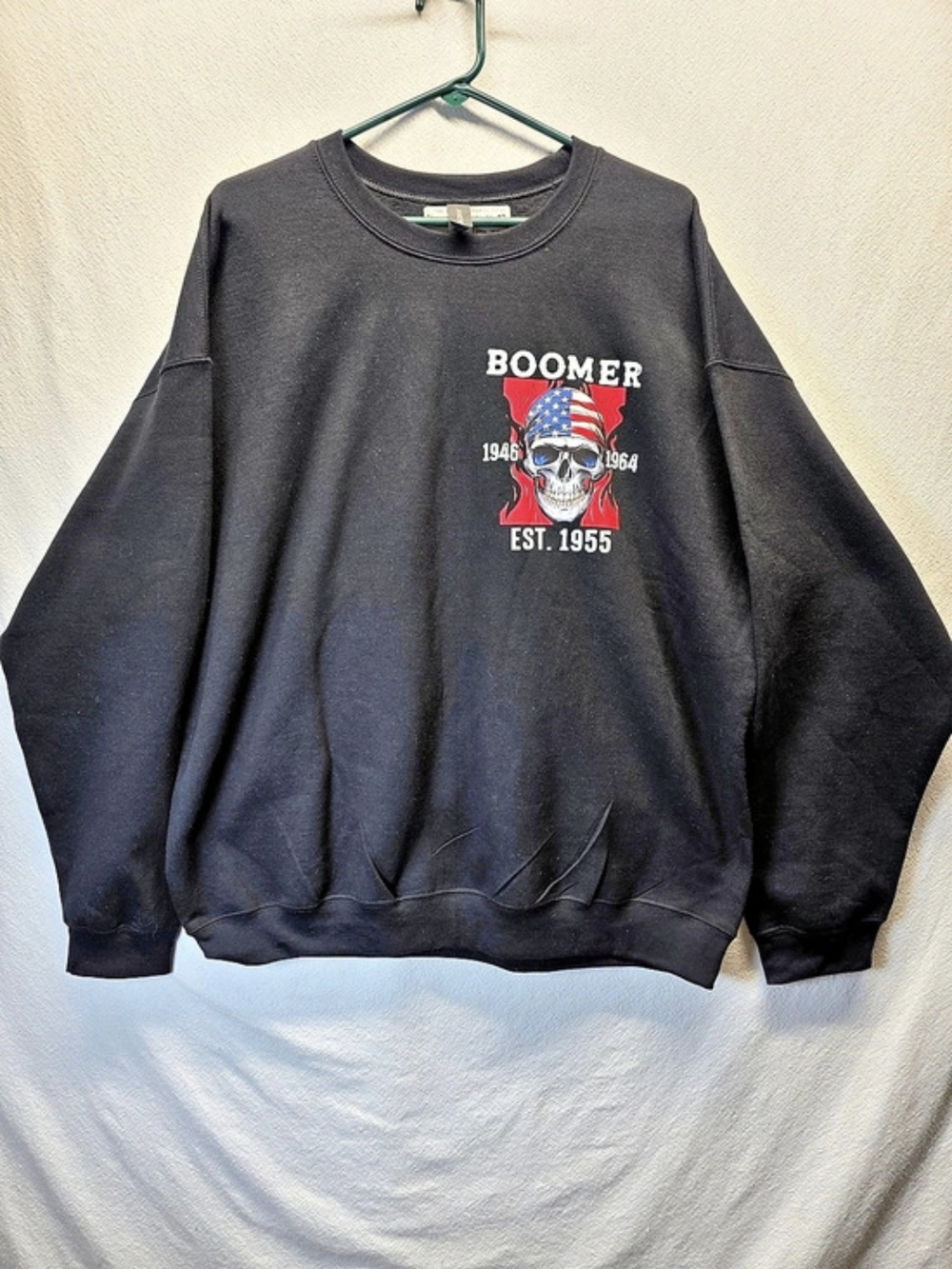 Boomer Graphic Sweatshirt in Black Size XL Like New Jordan Heavy Blend